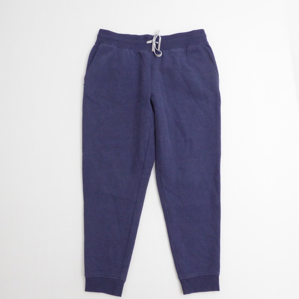 Rhoback Mens Field House Jogger Sweatpants Navy Blue Fleece Drawstring Large